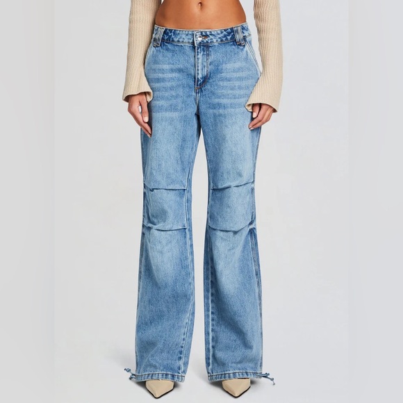 NWT Retrofête Casey Pant Denim Jean in Oasis – Size 26 - Picture 2 of 10